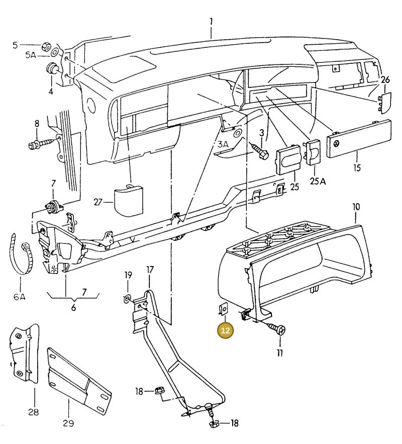 N90419003 — Volkswagen GOLF CABRIO (2002-2002) diagram 234857000, position 12