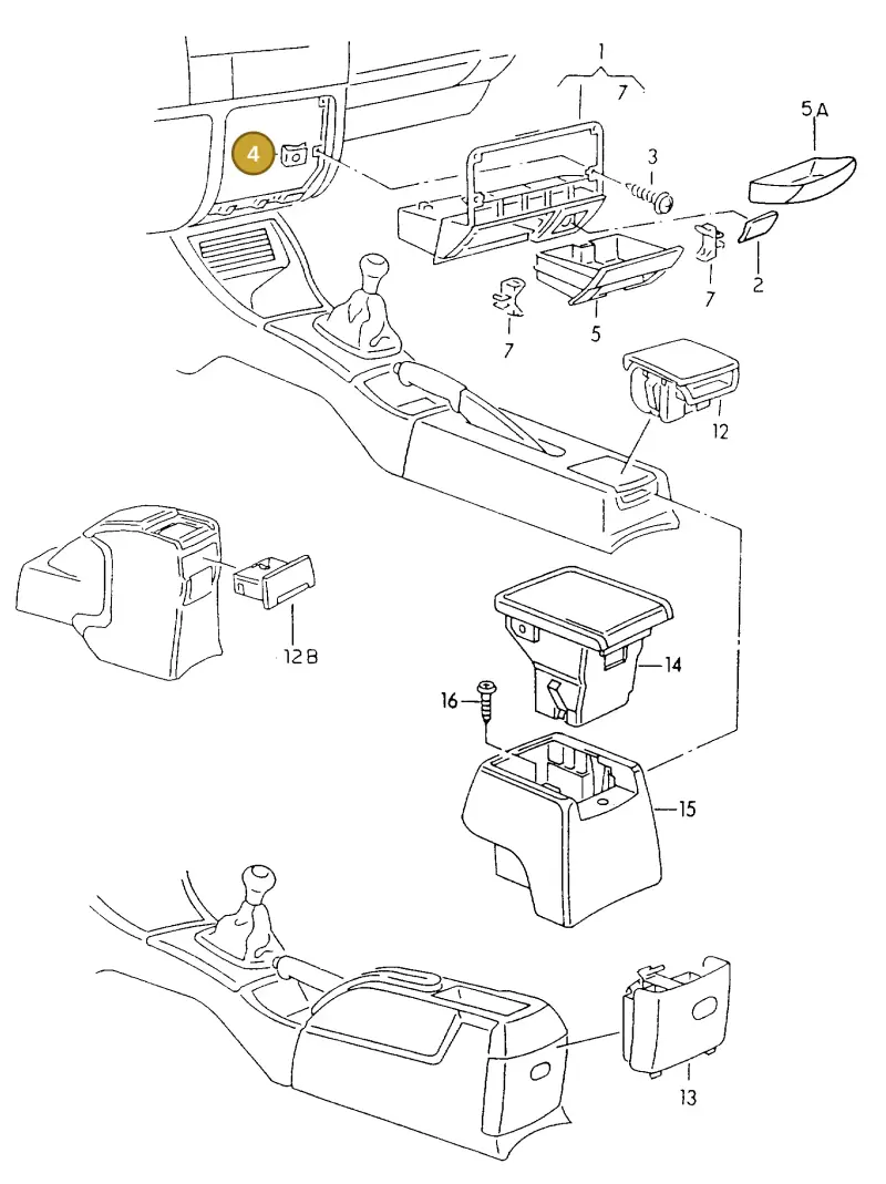 N90419003 — Volkswagen GOLF CABRIO (2002-2002) diagram 234857300, position 4
