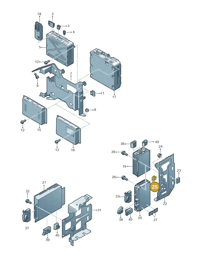 N90419003 — Audi A8/S8/qu. lang    08> (2007-) diagram 635035400, position 25
