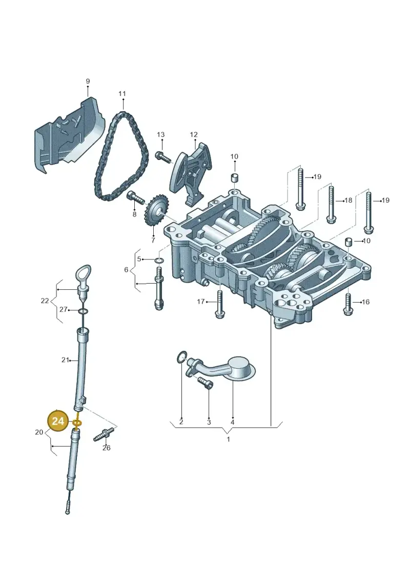 N90421101 — Volkswagen Scirocco 2.0 (2014-2017) diagram 786115090, position 24