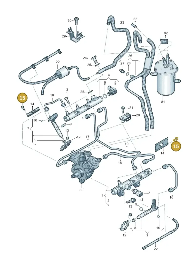 N90427502 — Volkswagen Touareg (2010-2012) diagram 693130600, position 15