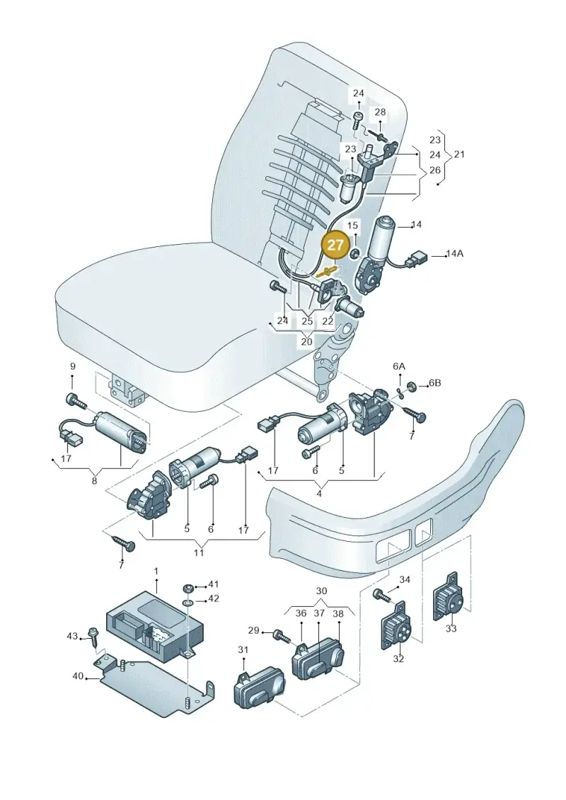 N90427901 — Audi A6/Wagon/quattro (2001-2004) diagram 260959200, position 27