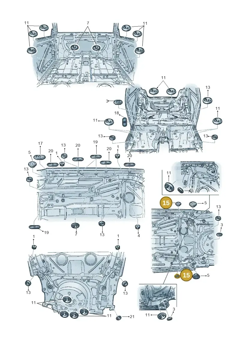 N90436101 — Volkswagen Polo 1.4 BlueMotion (2014-2017) diagram 253803350, position 15