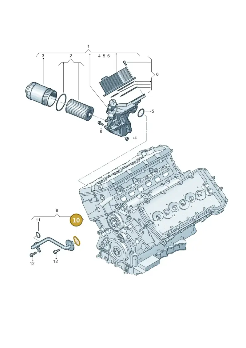 N90436601 — Volkswagen Phaeton 4motion (2010-2016) diagram 258115920, position 10