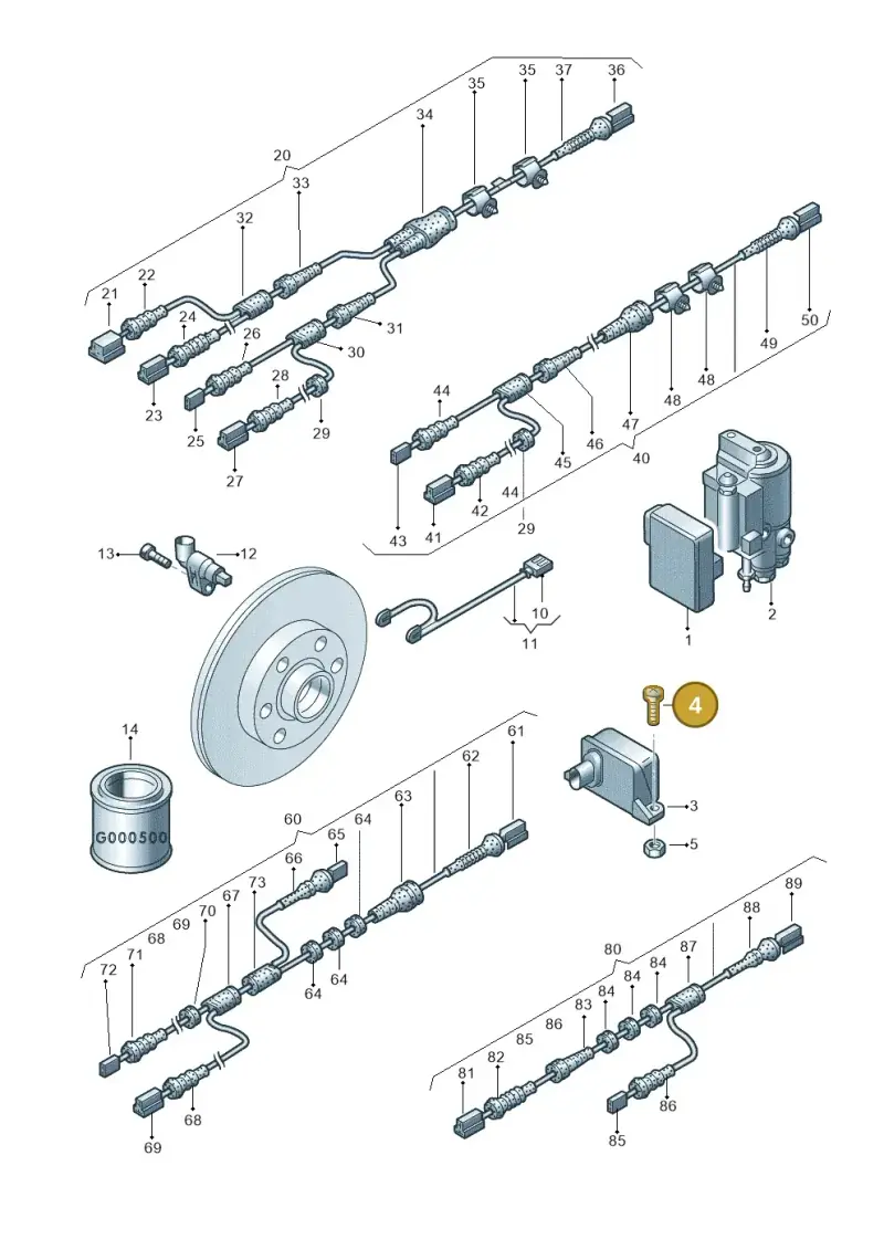 N90440701 — Volkswagen Touareg (2003-2005) diagram 274927000, position 4