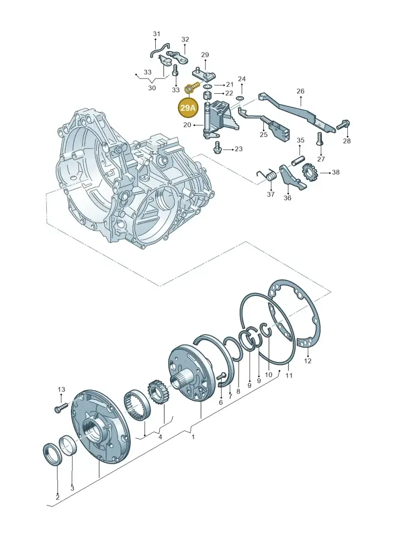 N90441601 — Volkswagen PASSAT                 00> (2000-) diagram 156321550, position 29A