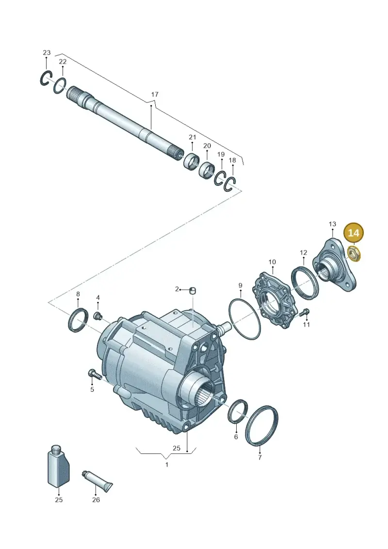 N90443801 — Volkswagen Arteon (2017-2023) diagram 828409100, position 14
