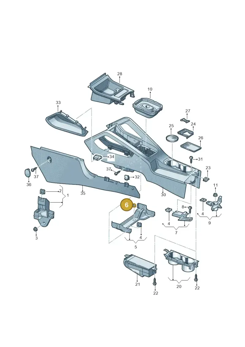 N90446502 — Volkswagen Scirocco 2.0 (2014-2017) diagram 420863500, position 6