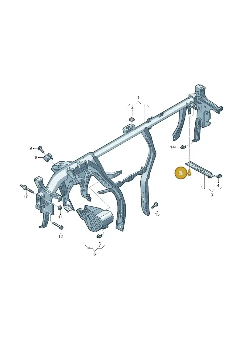 N90457003 — Audi RS Q3 Sportback (2019-2024) diagram 597857000, position 5