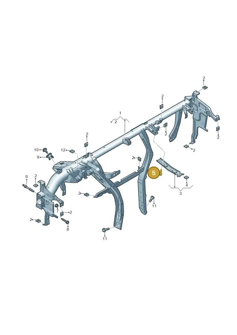 N90457003 — Audi Q2 (2016-2025) diagram 803857000, position 5