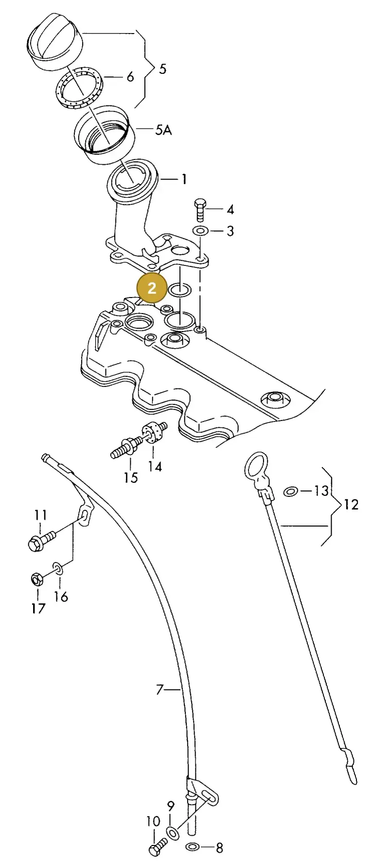 N90466301 — Volkswagen LT, LT 4X4 (2003-2006) diagram 176115200, position 2