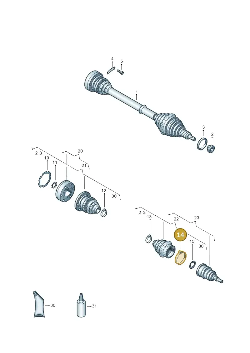 N90470601 — Volkswagen Polo (2009-2014) diagram 677407200, position 14
