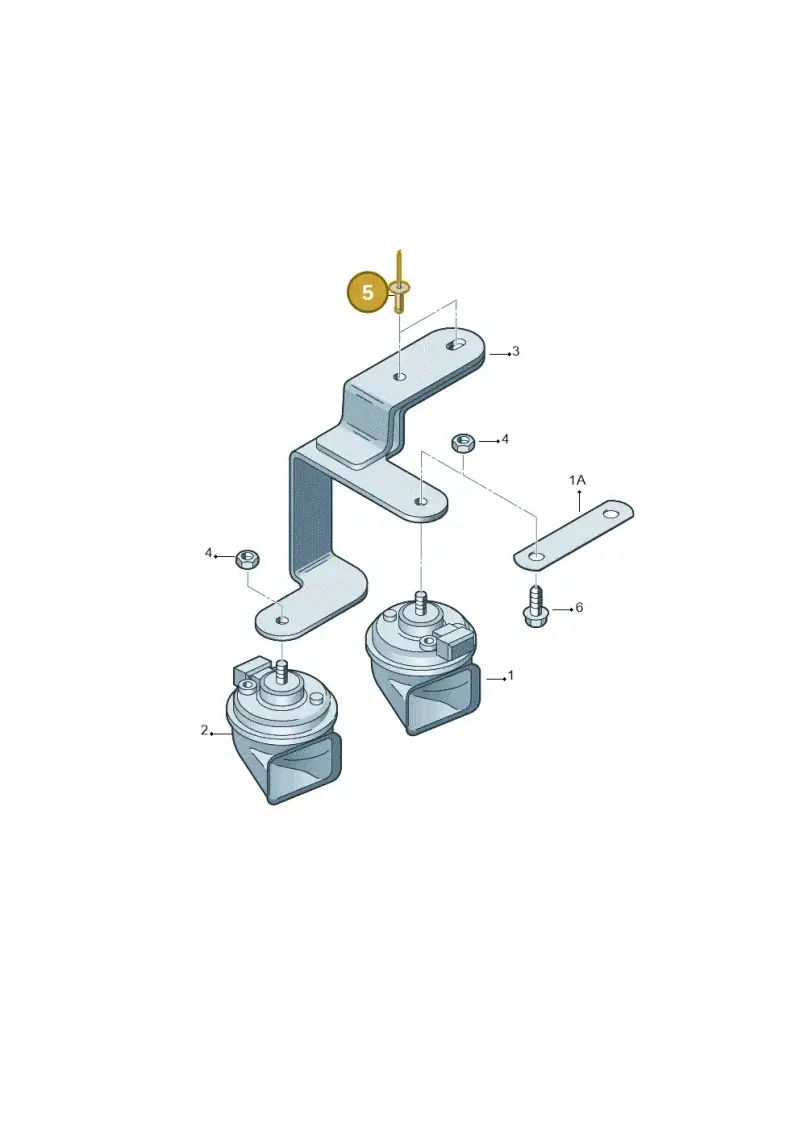 N90478601 — Volkswagen Transp. dropside (2011-2015) diagram 410951000, position 5