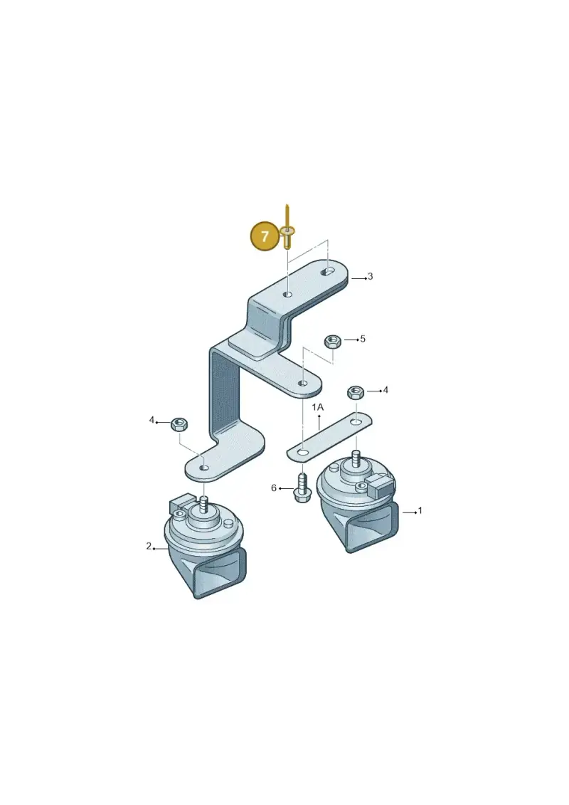 N90478601 — Volkswagen Single-cab transp. (2015-2019) diagram 861951000, position 7