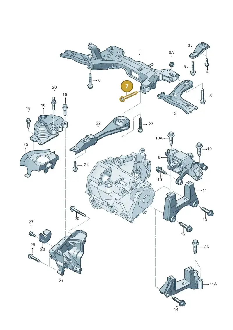 N90484004 — Volkswagen Polo (2012-2014) diagram 747199260, position 7