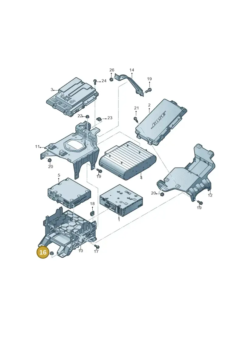 N90486102 — Audi RS7 Sportback (2013-2018) diagram 765035400, position 16