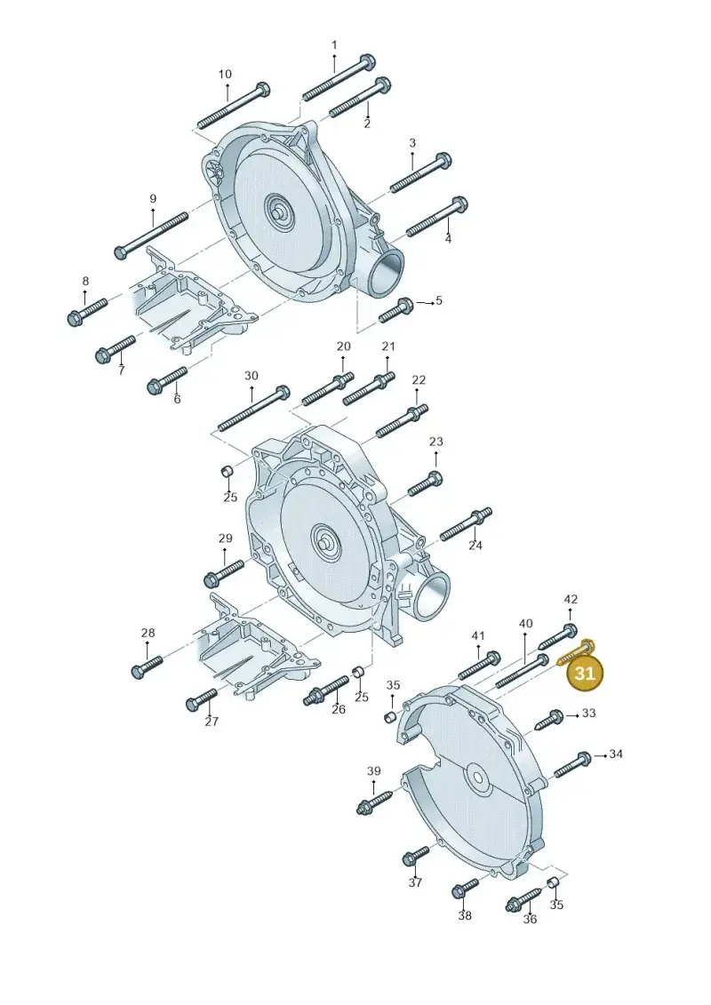 N90495504 — Volkswagen Phaeton 4motion (2010-2016) diagram 258300900, position 31