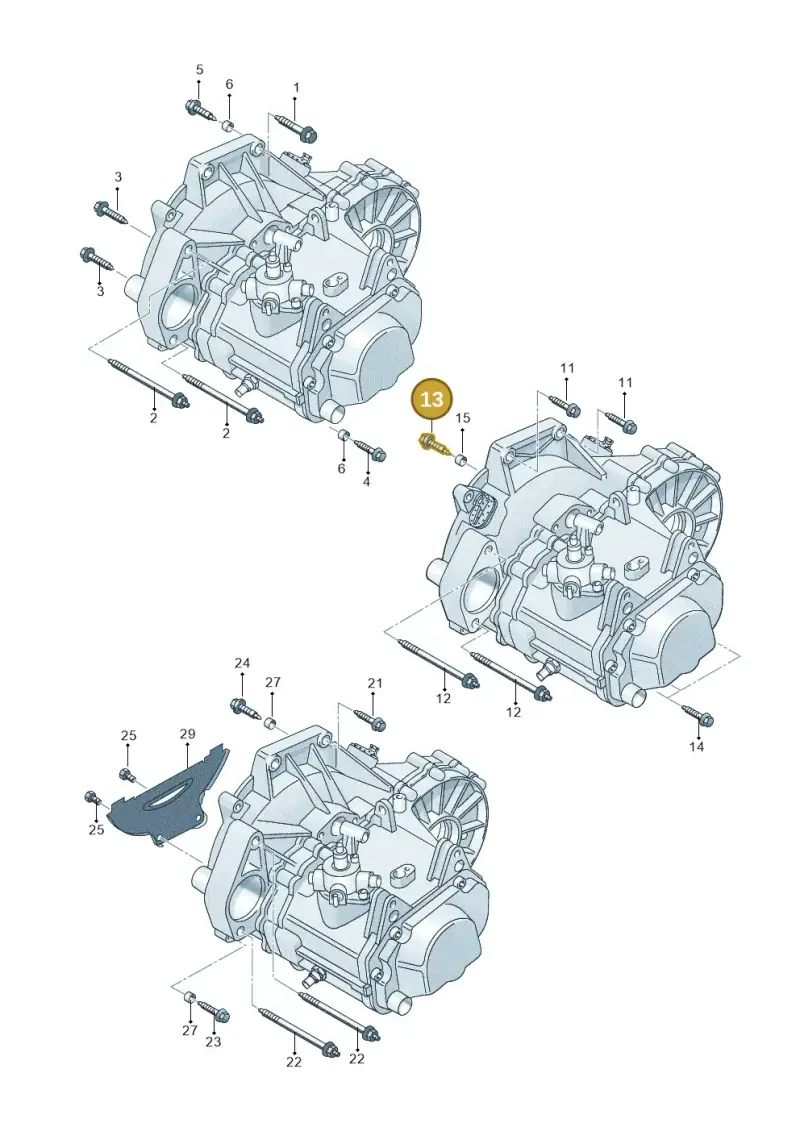 N90495605 — Volkswagen Golf estate (2009-2013) diagram 225300710, position 13