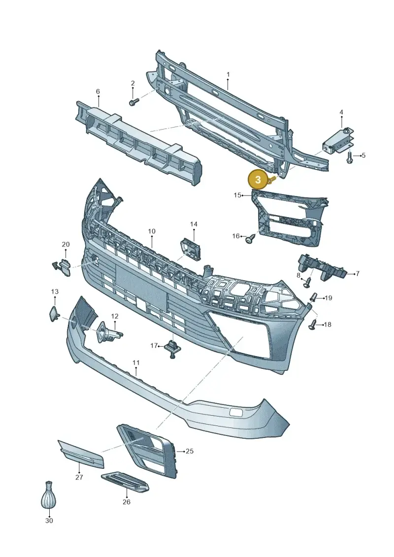 N90502103 — Volkswagen MAN TGE 55 (2016-2021) diagram 807807000, position 3