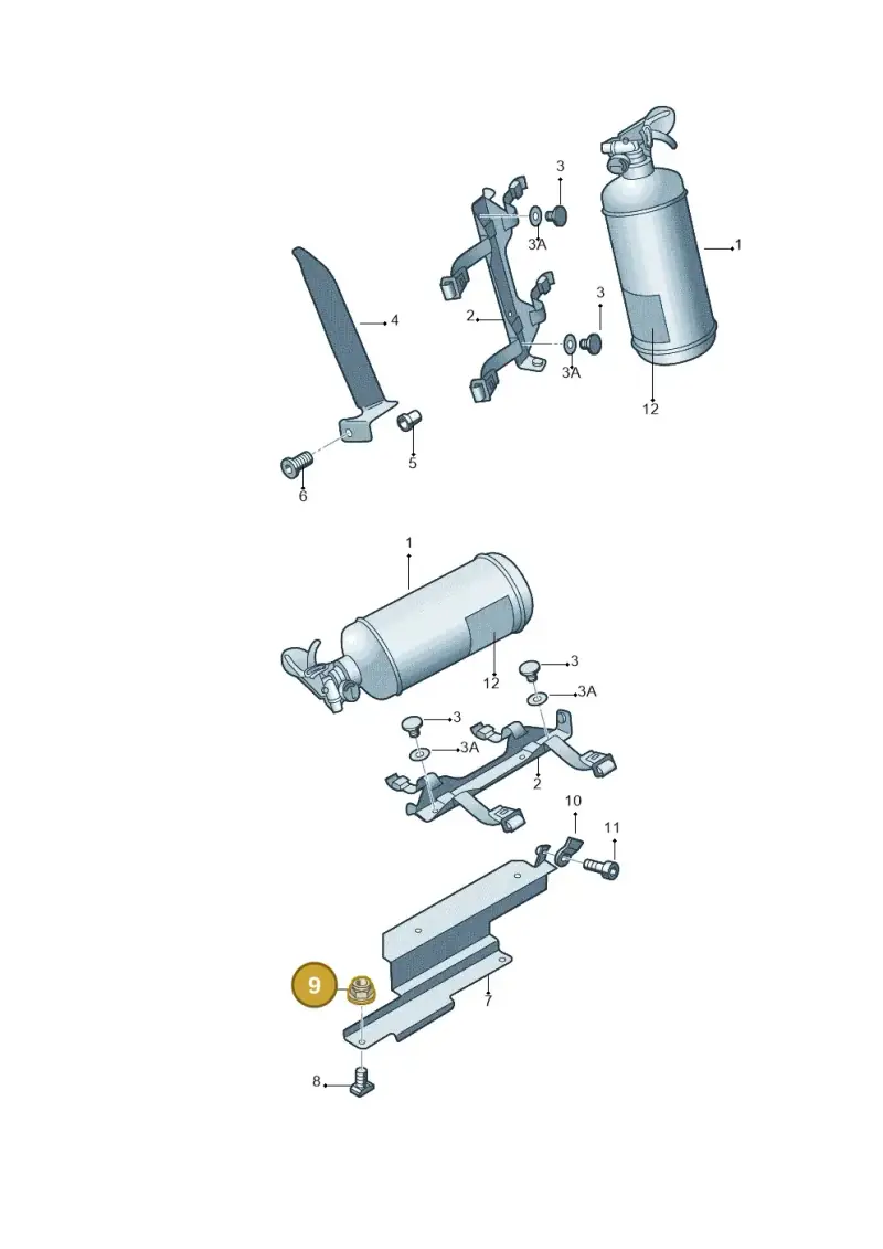 N90503801 — Skoda FABIA/COMBI            05> (2004-) diagram 225011110, position 9