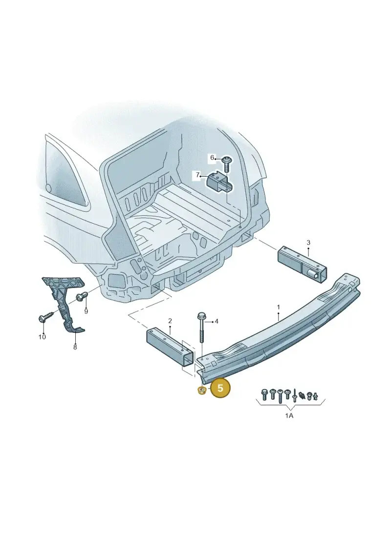 N90503801 — Audi Q5 qu. 2.0 TDI (2012-2017) diagram 647807500, position 5