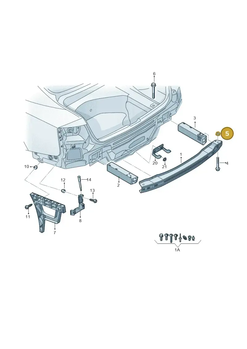N90503801 — Audi A4 av. 2.0 tdi (2011-2015) diagram 736807500, position 5