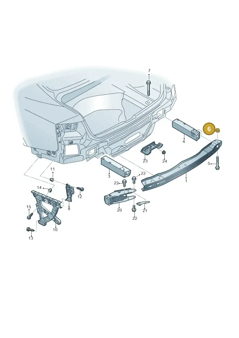 N90503801 — Audi RS5 Cabrio (2012-2015) diagram 759807500, position 6