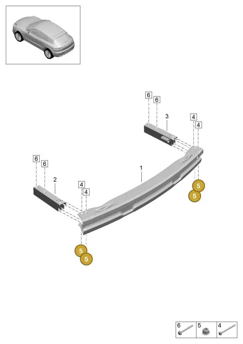 N90503801 — Porsche Macan (2018-2022) diagram p52000184, position 5