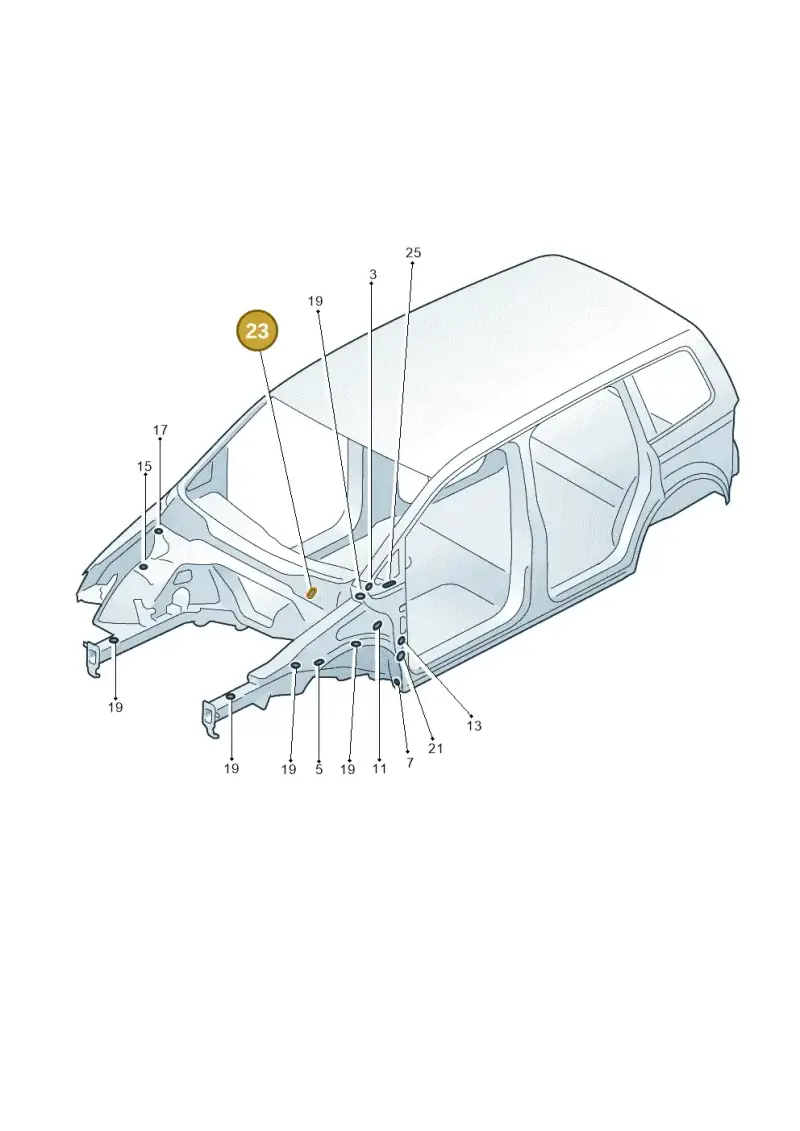 N90508801 — Volkswagen Sharan BlueMotion (2015-2022) diagram 689803350, position 23