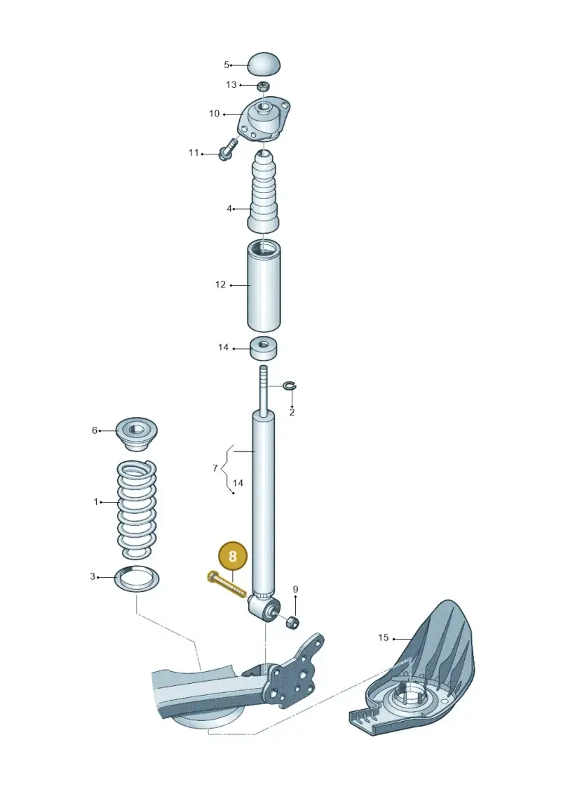 N90517304 — Volkswagen Polo (2011-2014) diagram 194511100, position 8