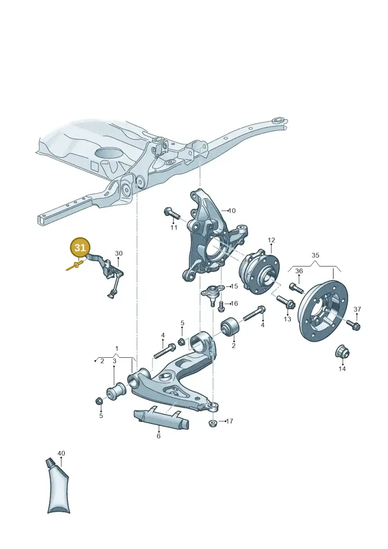 N90528204 — Volkswagen E-Crafter 35 (2018-2024) diagram 806407000, position 31