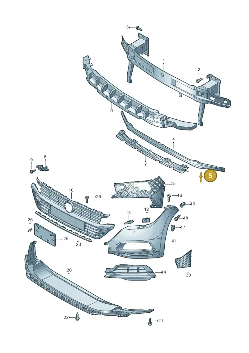 N90528204 — Volkswagen Arteon (2017-2023) diagram 828807000, position 5