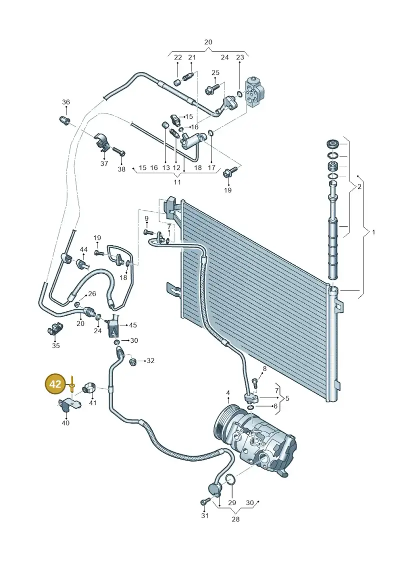 N90528204 — Volkswagen Transport. multivan (2019-2024) diagram 861260400, position 42