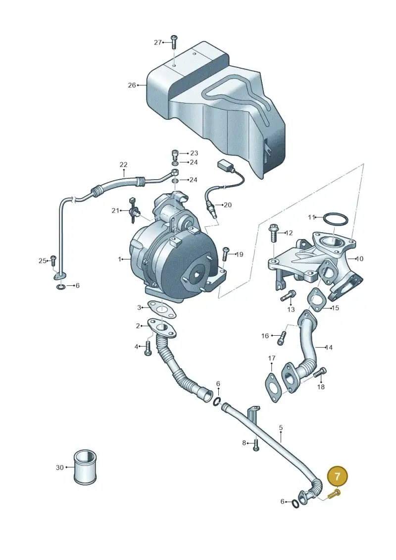 N90529302 — Volkswagen Touareg (2010-2012) diagram 631145650, position 7