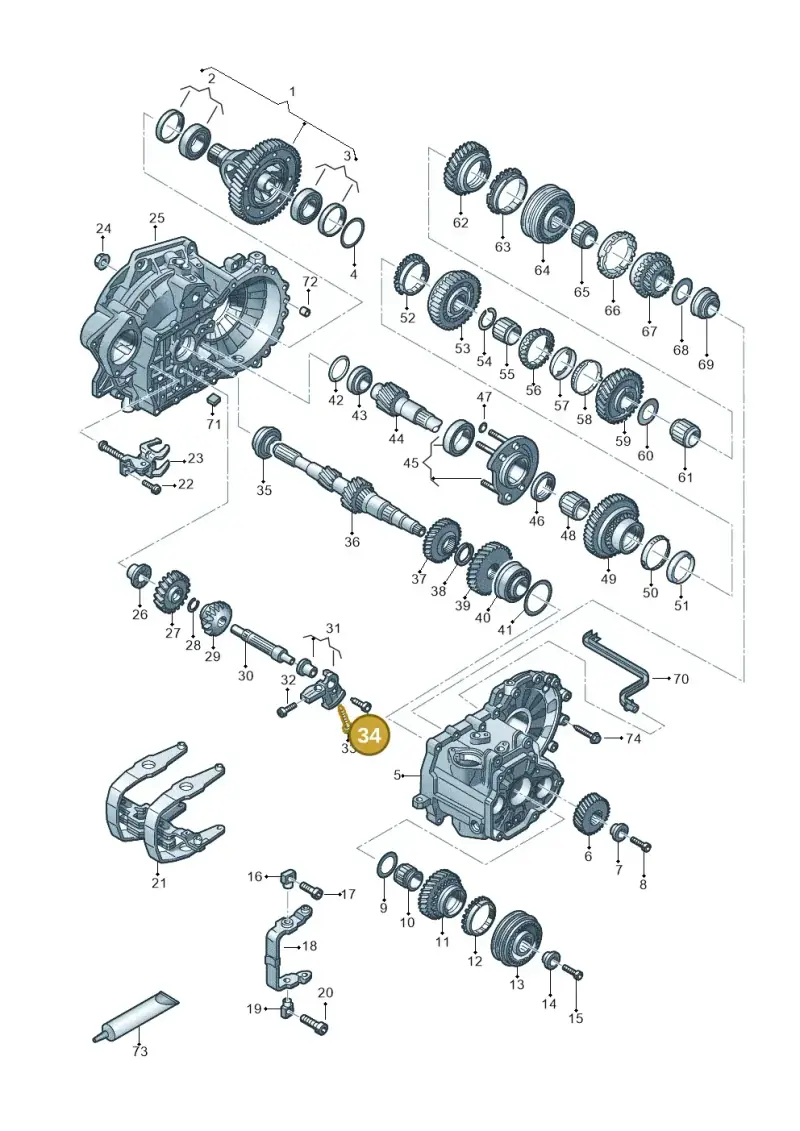 N90536201 — Volkswagen T-Cross 1,0 (2018-2024) diagram 827315030, position 34