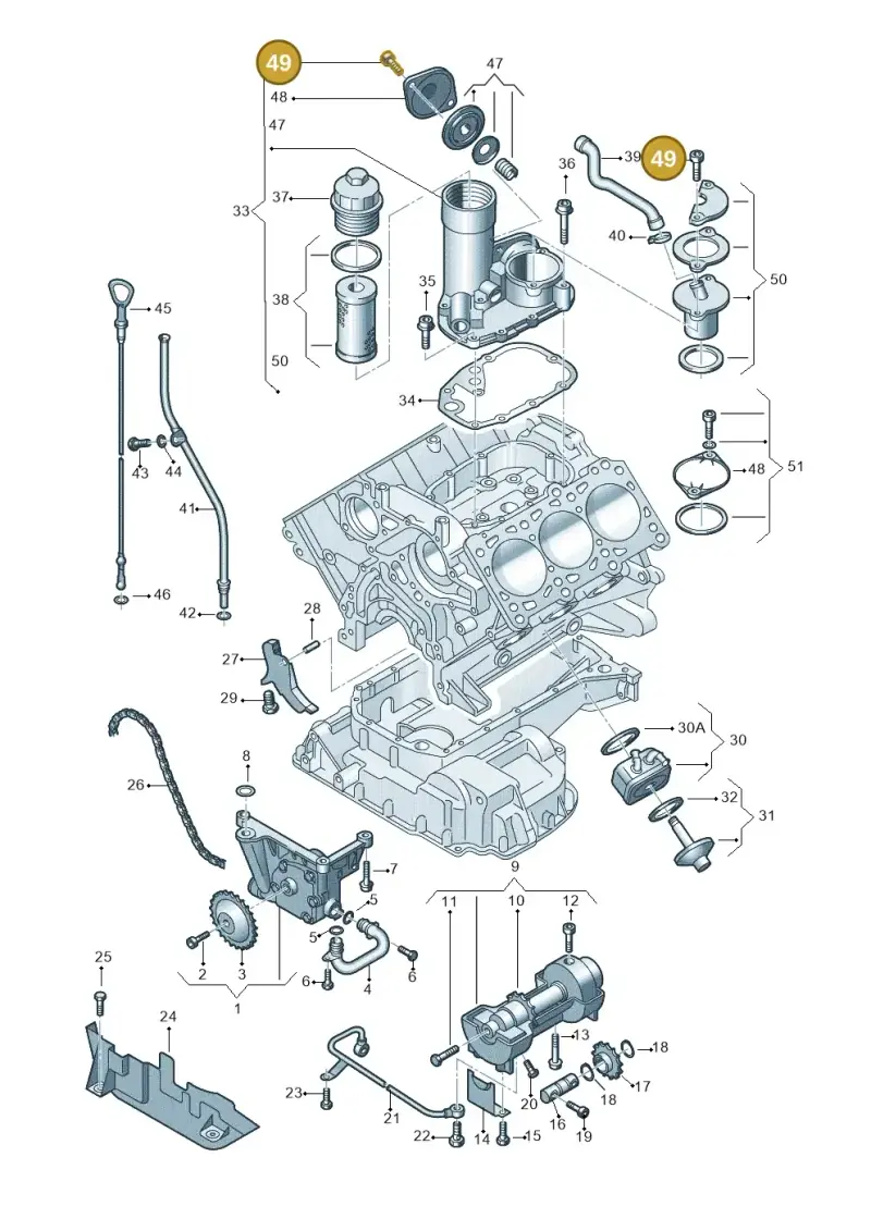 N90537502 — Audi A4/S4/Av./qu.     05> (2005-) diagram 260115450, position 49