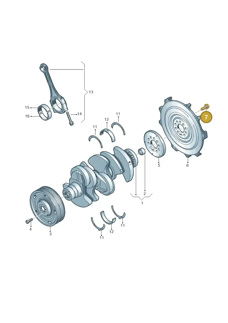 N90539801 — Volkswagen Touareg (2010-2012) diagram 693105050, position 7