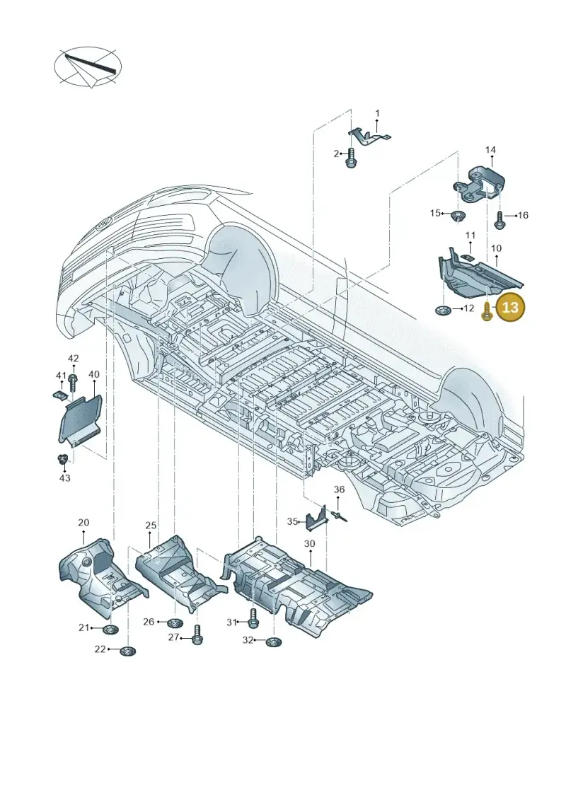 N90548305 — Volkswagen Single-cab transp. (2015-2019) diagram 862825000, position 13