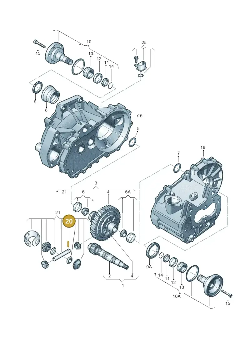 N90548701 — Volkswagen Polo (2011-2014) diagram 441409220, position 20