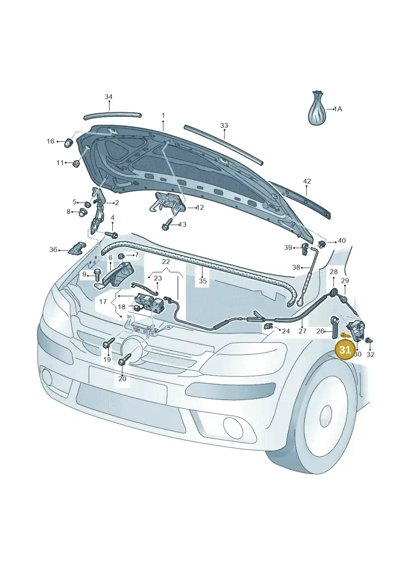 N90548803 — Volkswagen Golf Plus (2011-2014) diagram 459823100, position 31