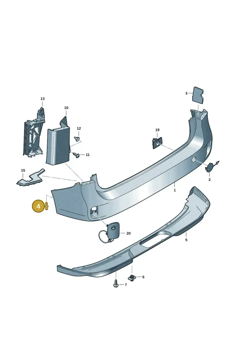 N90558401 — Volkswagen ID.Buzz (2022-) diagram 15a807060, position 4