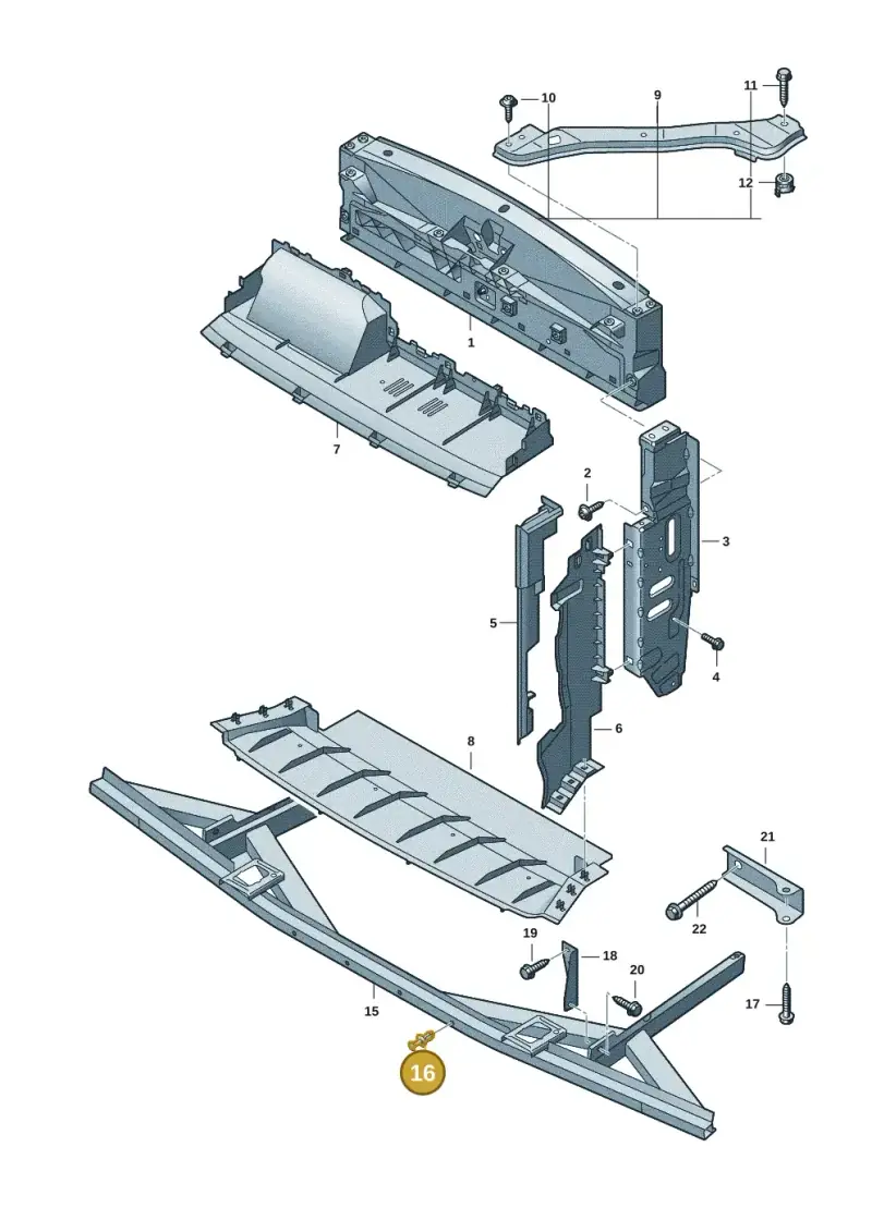 N90558401 — Volkswagen Multivan (2021-) diagram 7t0805000, position 16