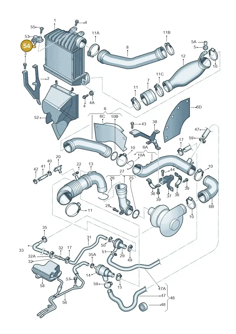 N90563801 — Volkswagen New Beetle             06> (2005-) diagram 194145750, position 54