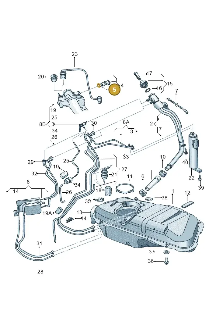 N90563801 — Volkswagen FOX                  M.05> (2005-) diagram 357201000, position 5