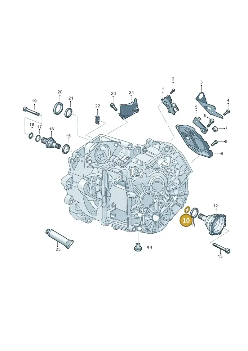 N90564501 — Volkswagen Passat estate (2023-) diagram 827345110, position 10