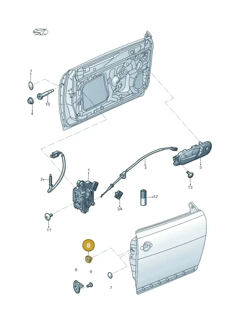 N90581401 — Volkswagen Beetle (2016-2019) diagram 715837000, position 8