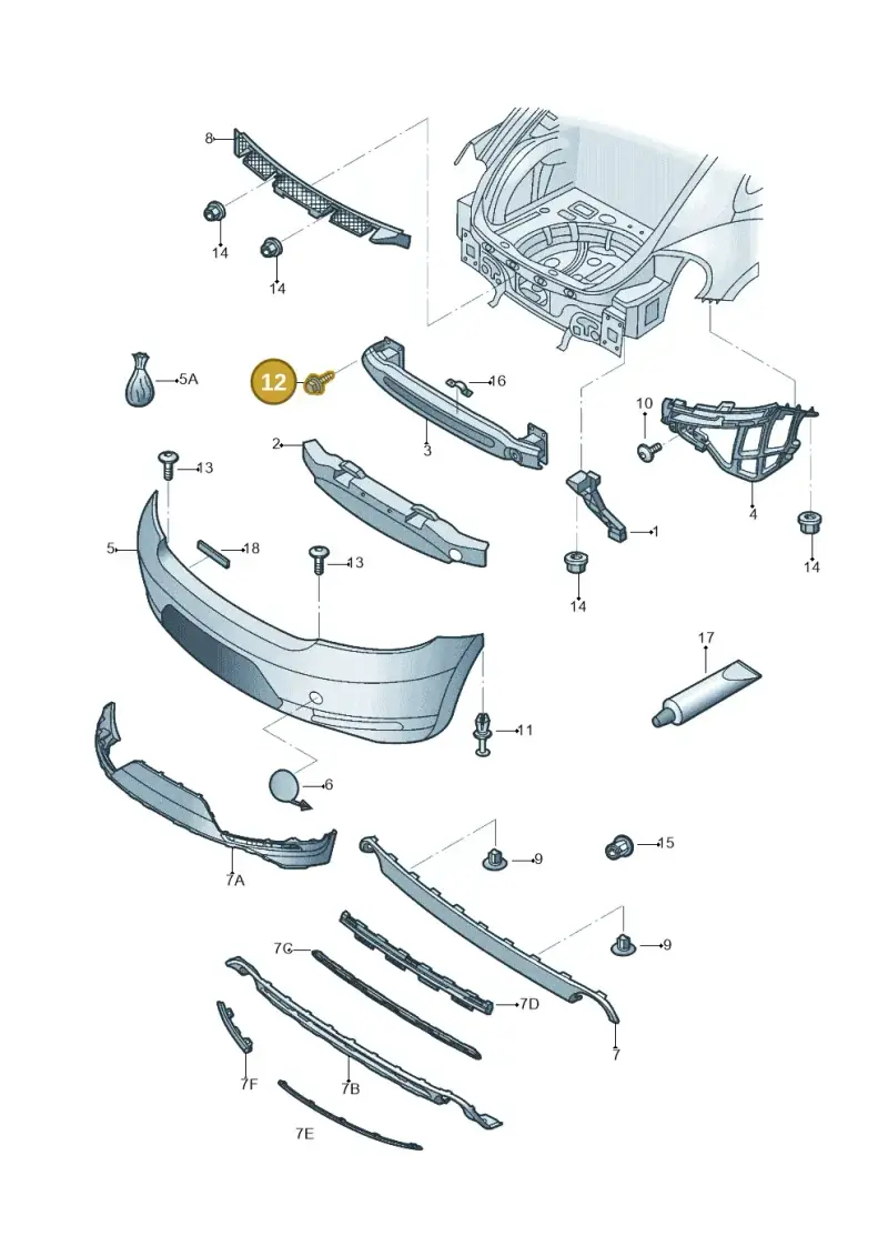 N90581804 — Volkswagen Beetle (2016-2019) diagram 801807500, position 12