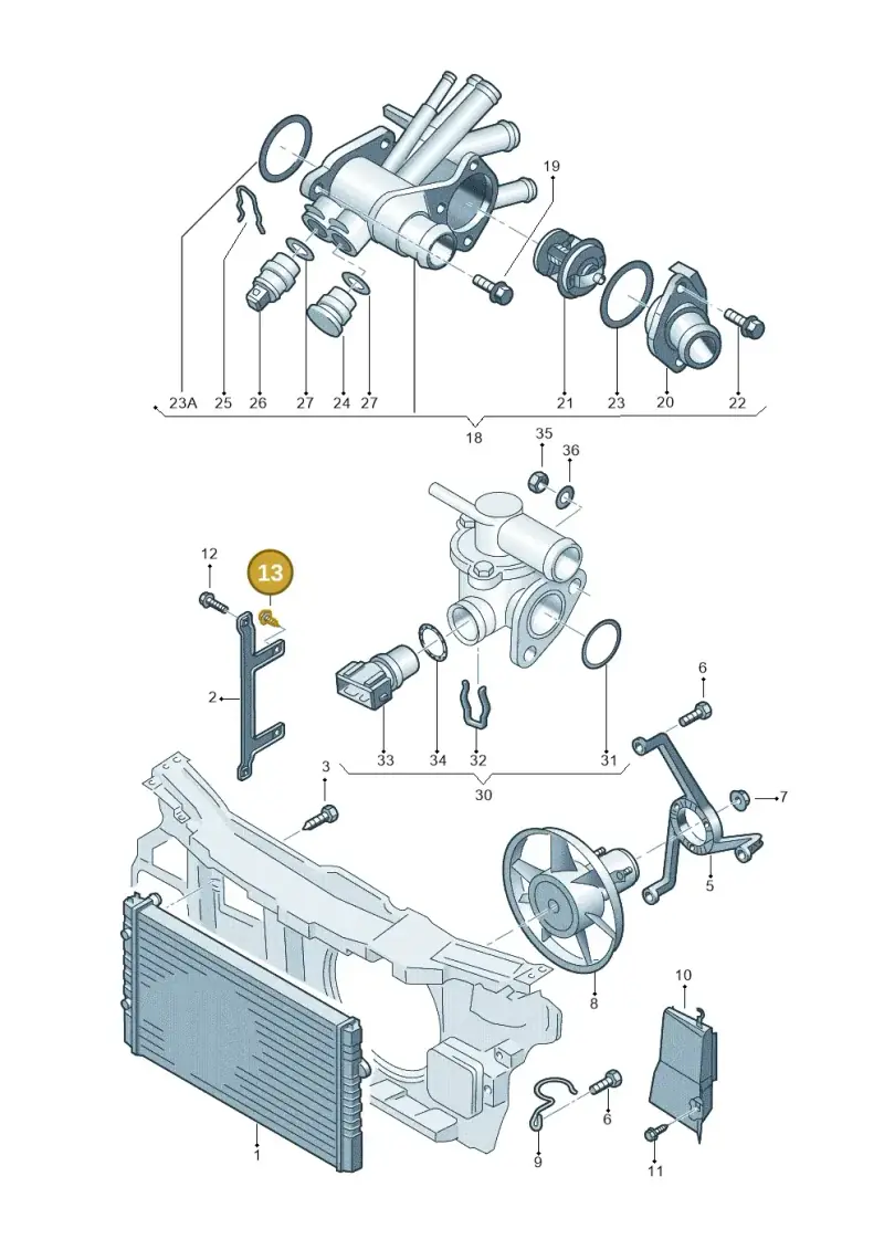 N90582101 — Volkswagen LUPO/3L TDI (2003-2005) diagram 231121700, position 13
