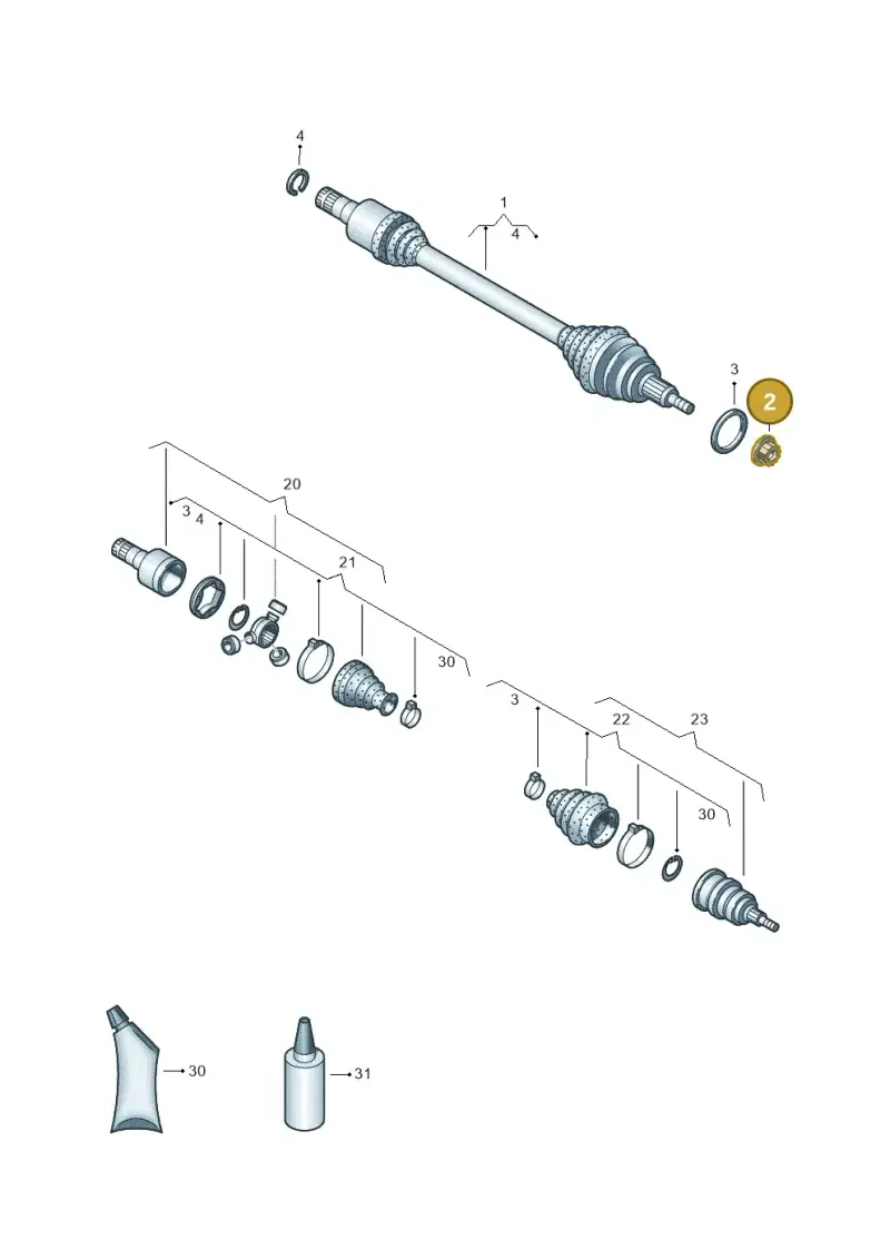 N90587602 — Volkswagen Up! 1.0 BlueMotion (2016-2023) diagram 892407200, position 2