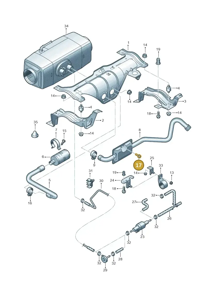 N90592703 — Volkswagen Transp. caravelle (2011-2015) diagram 410819480, position 17